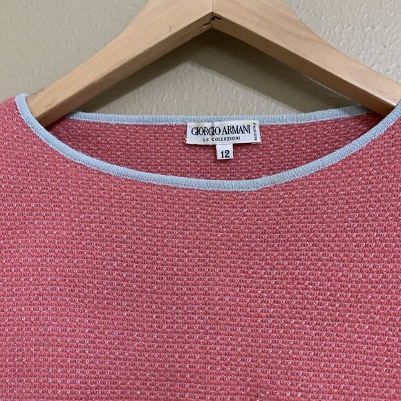 Emporio Armani Le Collezioni Women’s Cashmere Sleeveless Top Rose Pink Sz 12 - Picture 3 of 8